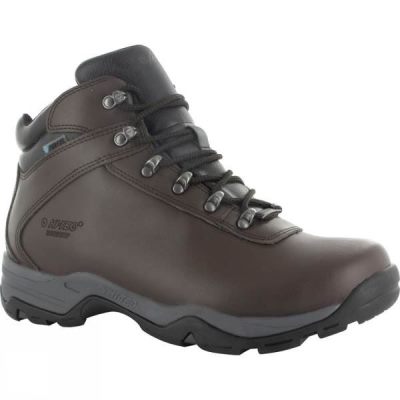 Botas Hi-Tec Eurotrek III WP Hombre Chocolate Oscuro - Chile BAK526903